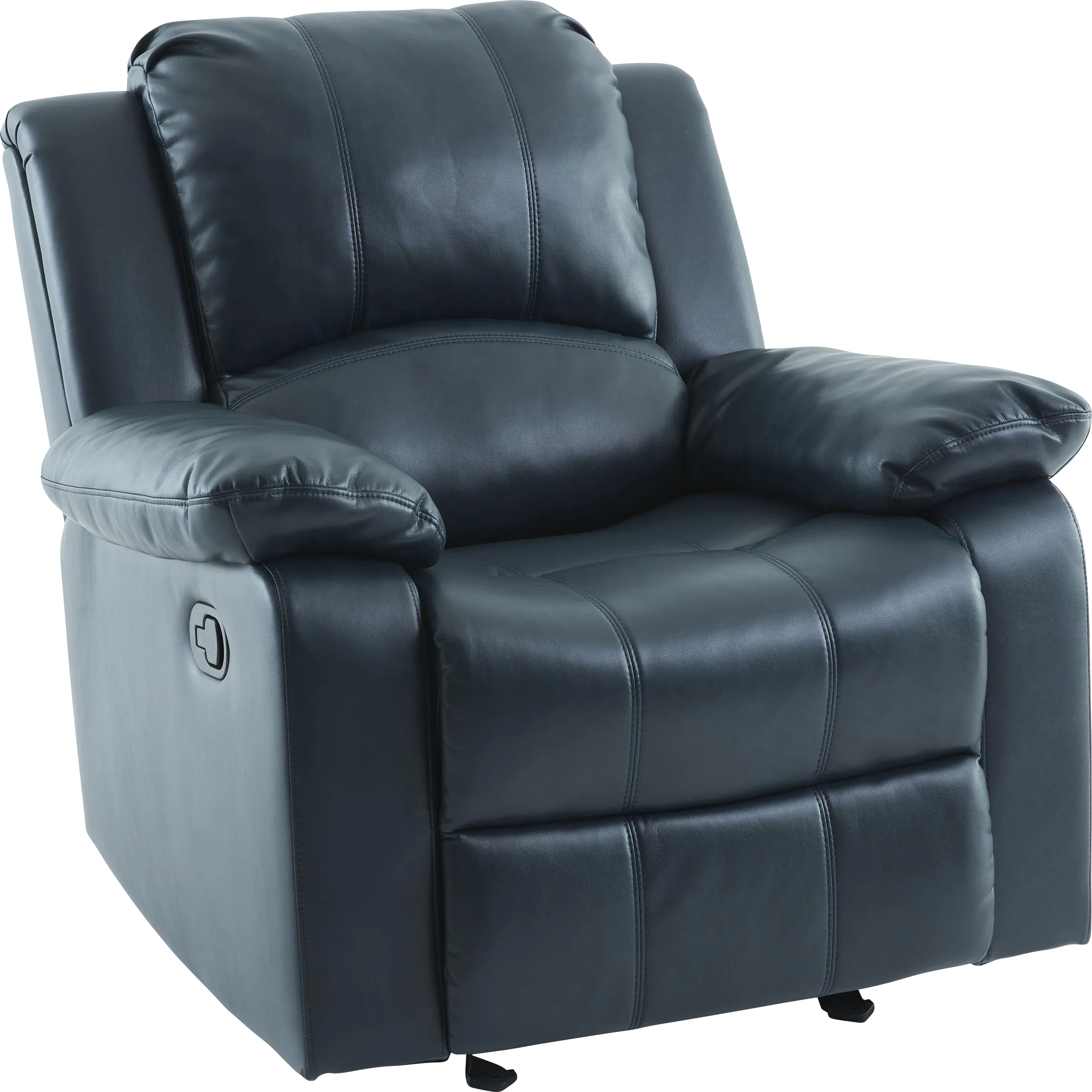Annaika Dark Blue Glider Recliner - Thumbnail - Image 1