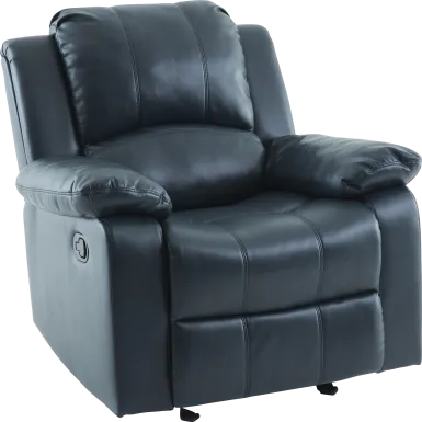 Annaika Dark Blue Glider Recliner