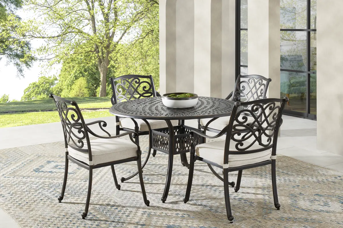 Carina Bronze 48 in Round Outdoor Dining Table