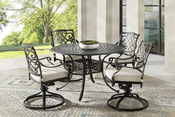 Carina Bronze 48 in Round Outdoor Dining Table