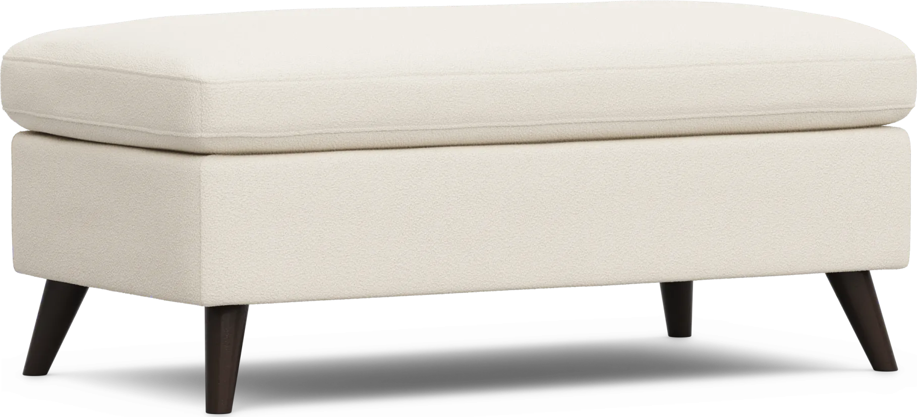 Copenhagen Ivory Ottoman - Image 1