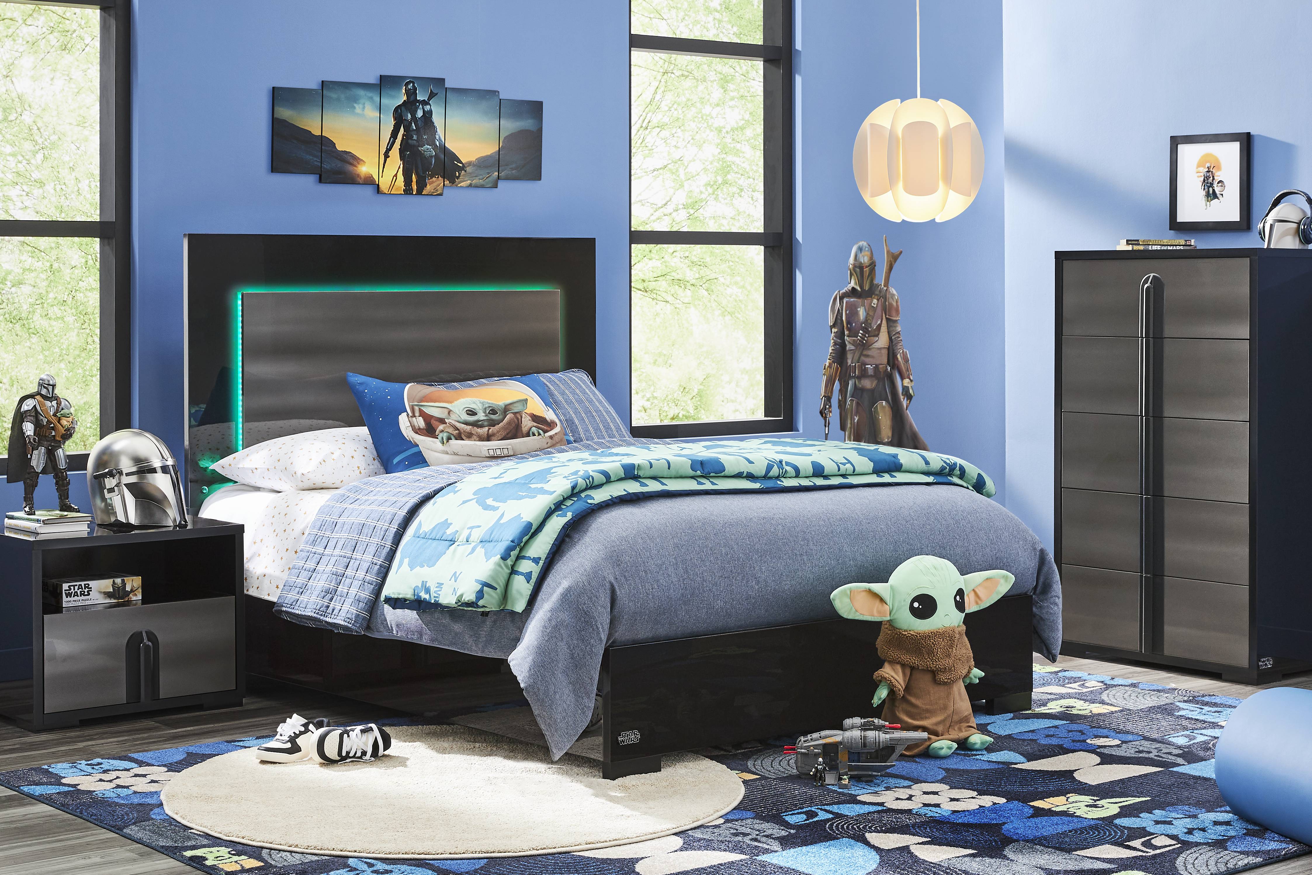 Star Wars Black Full Lighted Bed - Thumbnail - Image 2