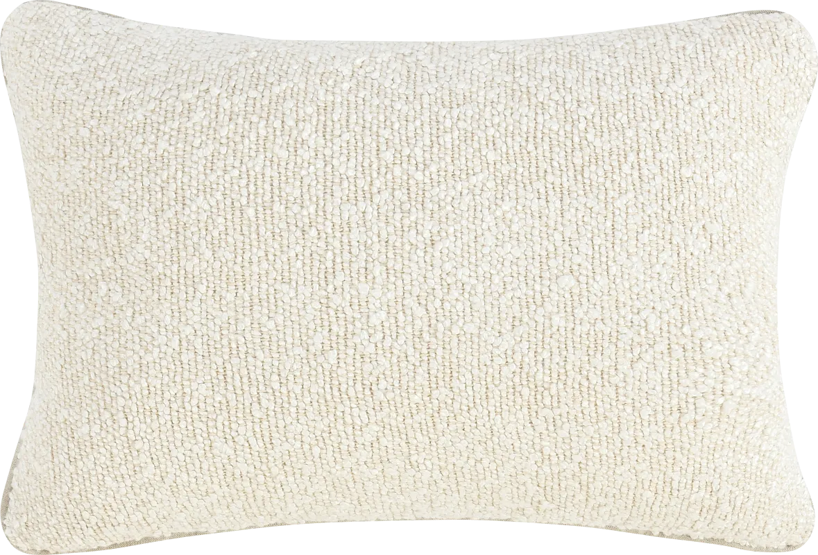 Spencet Ivory Lumbar Pillow