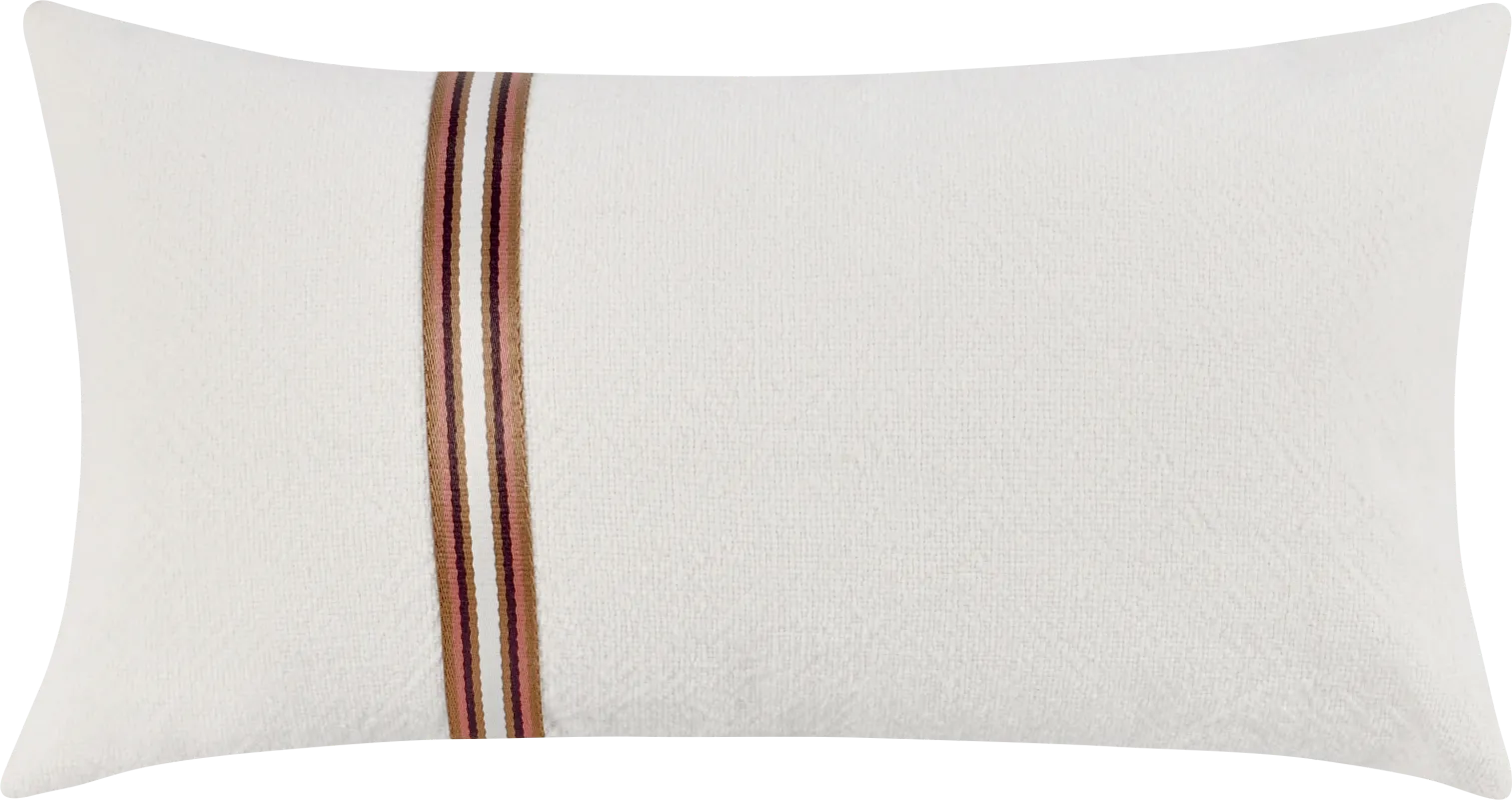 Dolloway Ivory Lumbar Pillow