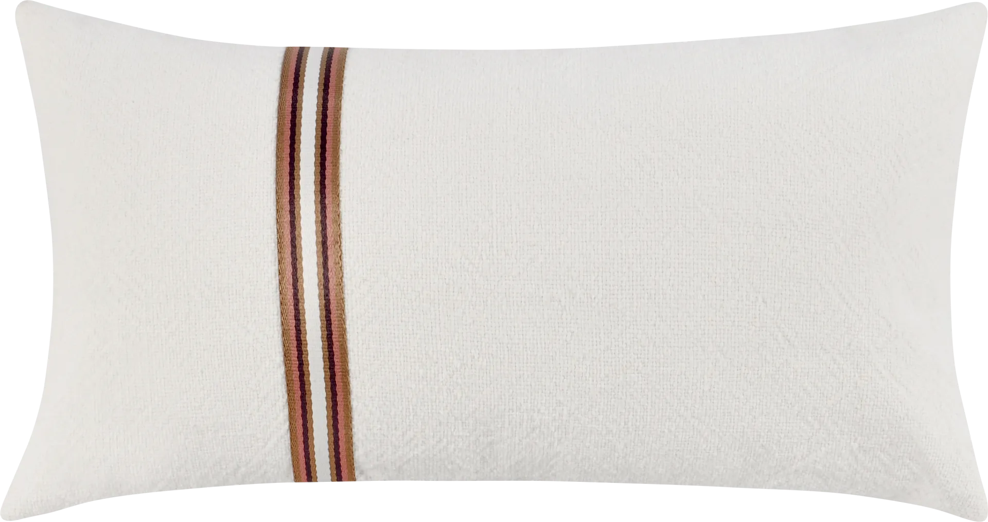 Dolloway Ivory Lumbar Pillow - Image 1