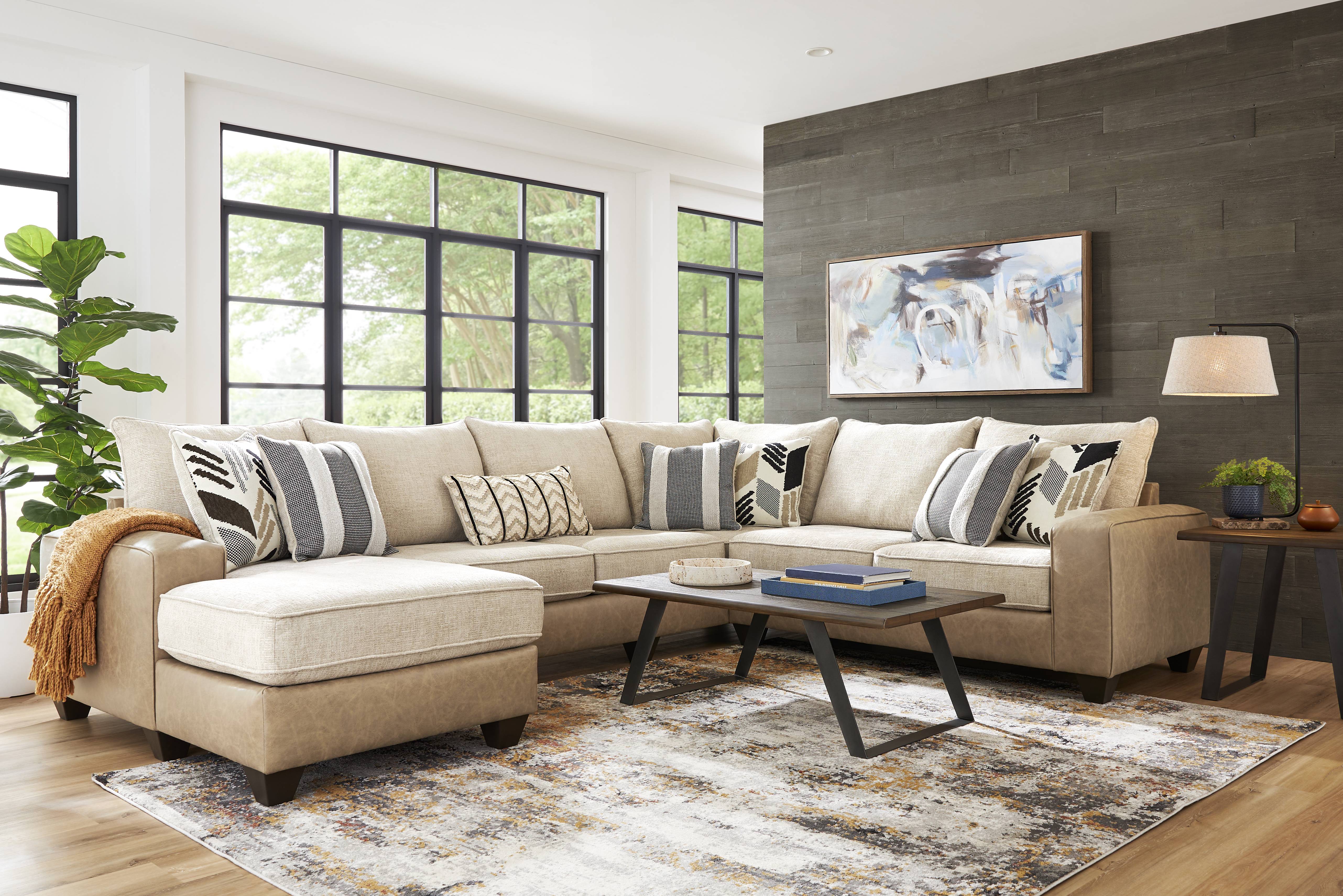 Murphy Beige 3 Pc Sectional - Thumbnail - Image 2