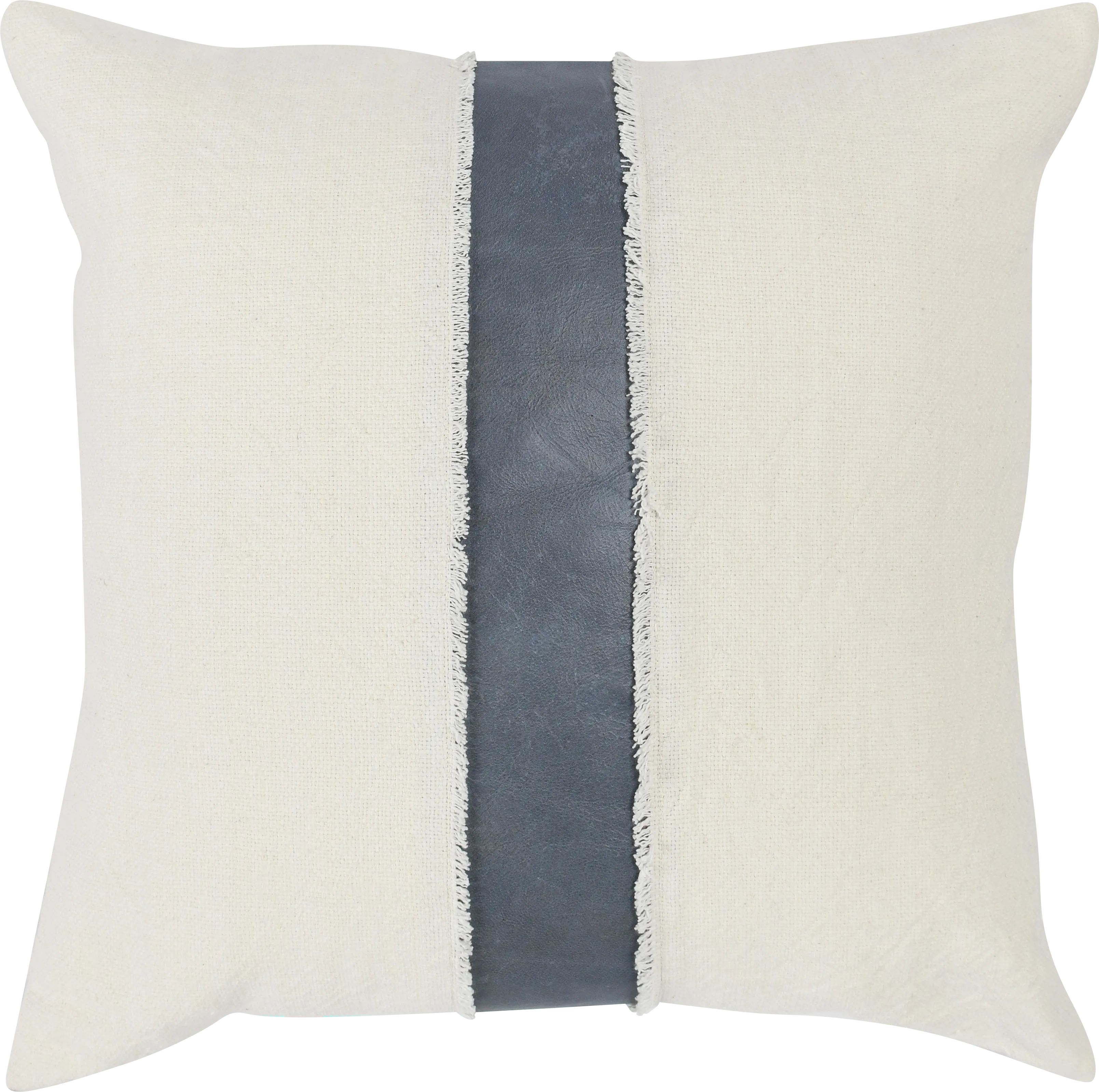 Laiene Ivory/Blue Accent Pillow - Thumbnail - Image 1