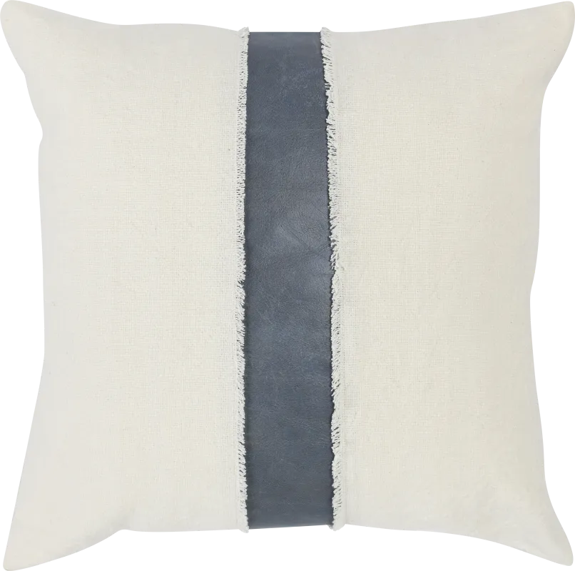 Laiene Ivory/Blue Accent Pillow