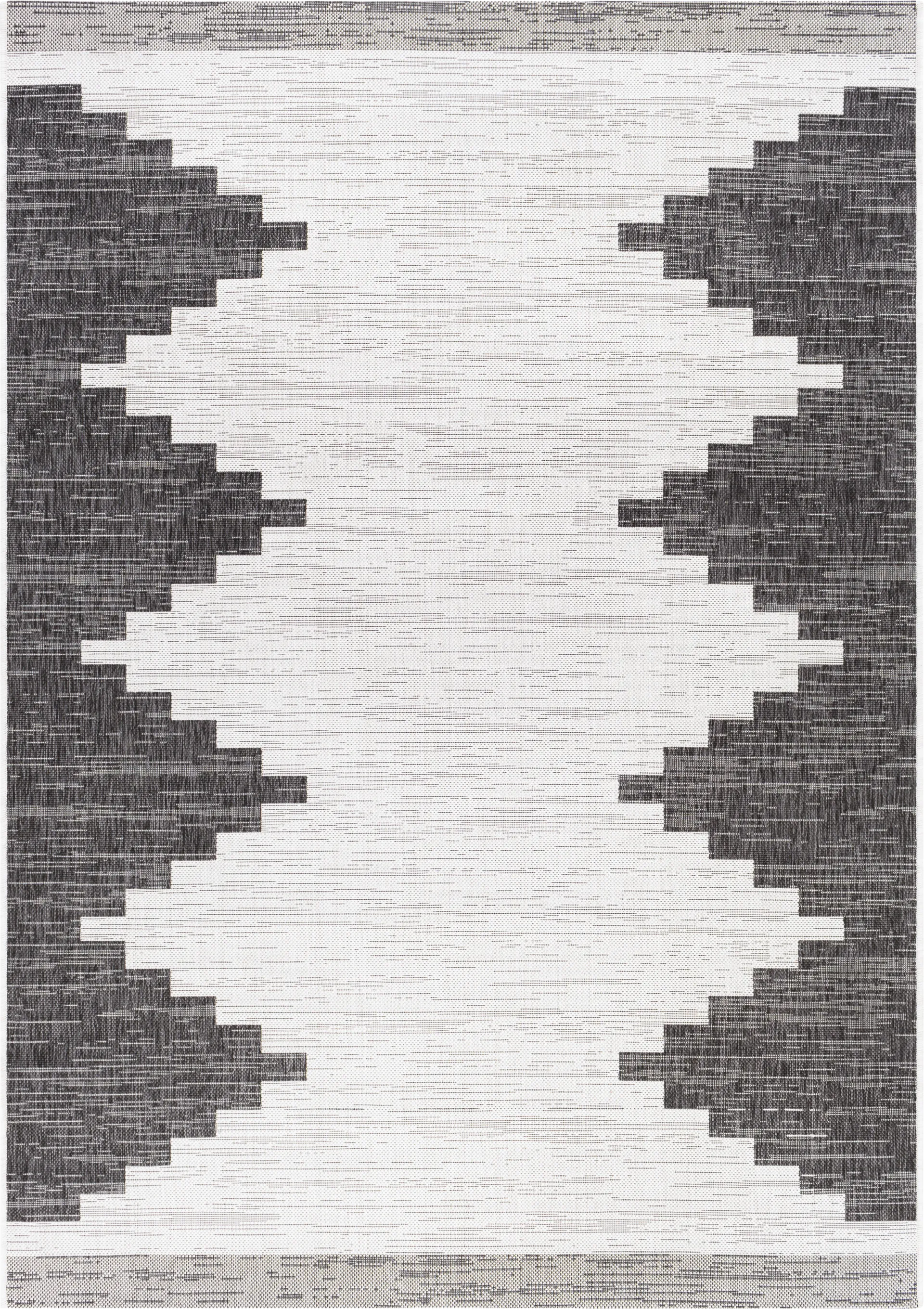 Yenna Black 5'3 x 7'7 Indoor/Outdoor Rug - Image 1