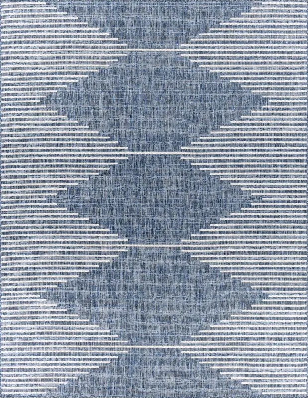 Verniere Blue 7'10 x 10'2 Indoor/Outdoor Rug