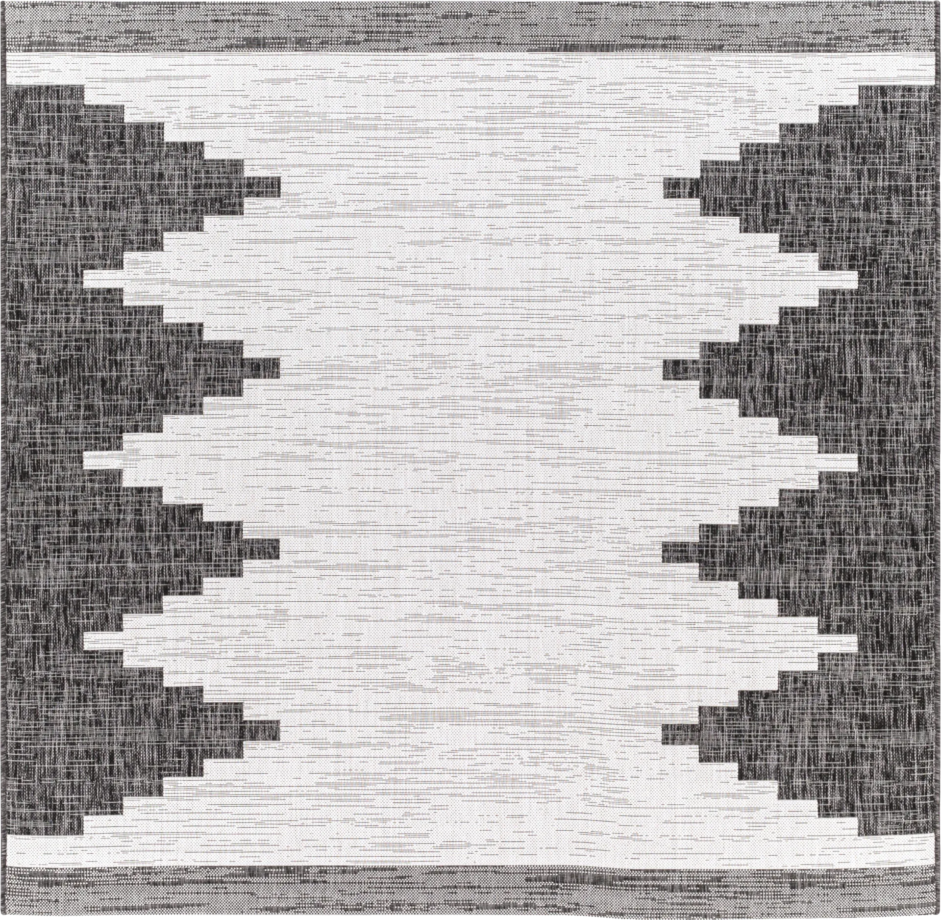 Yenna Black 7'10 Square Indoor/Outdoor Rug - Image 1