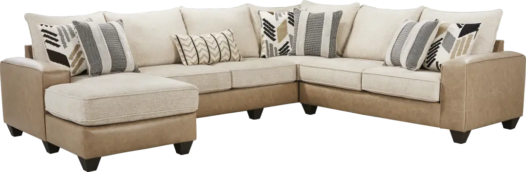 Murphy Beige 3 Pc Sectional