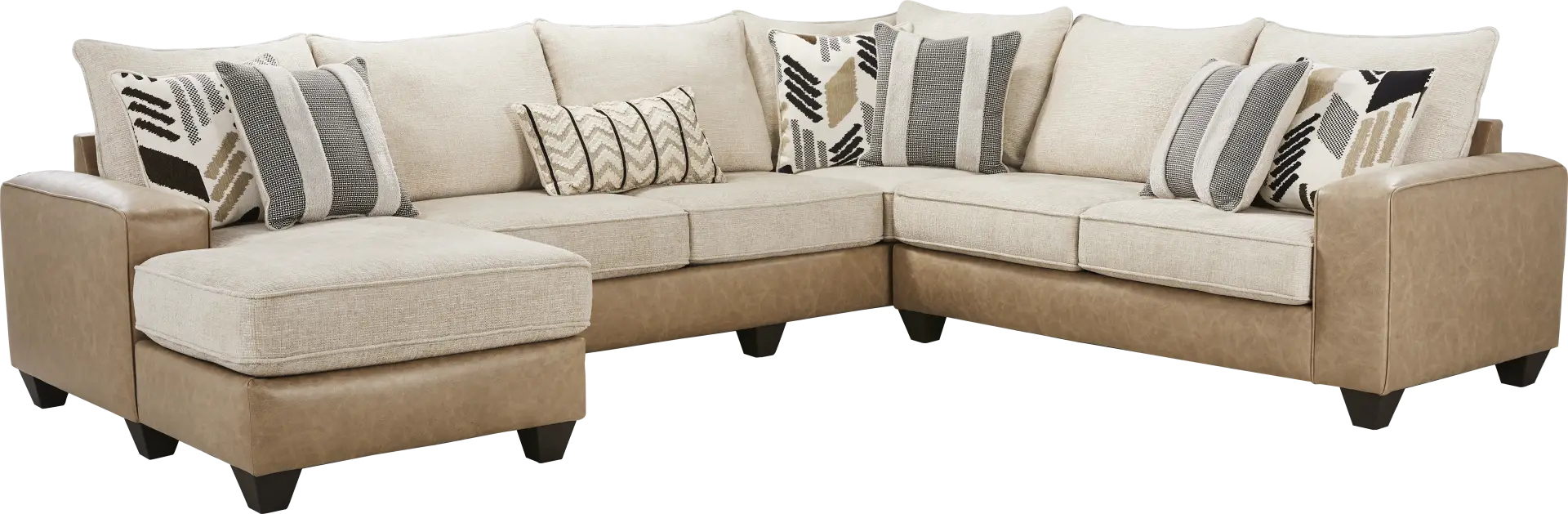 Murphy Beige 3 Pc Sectional