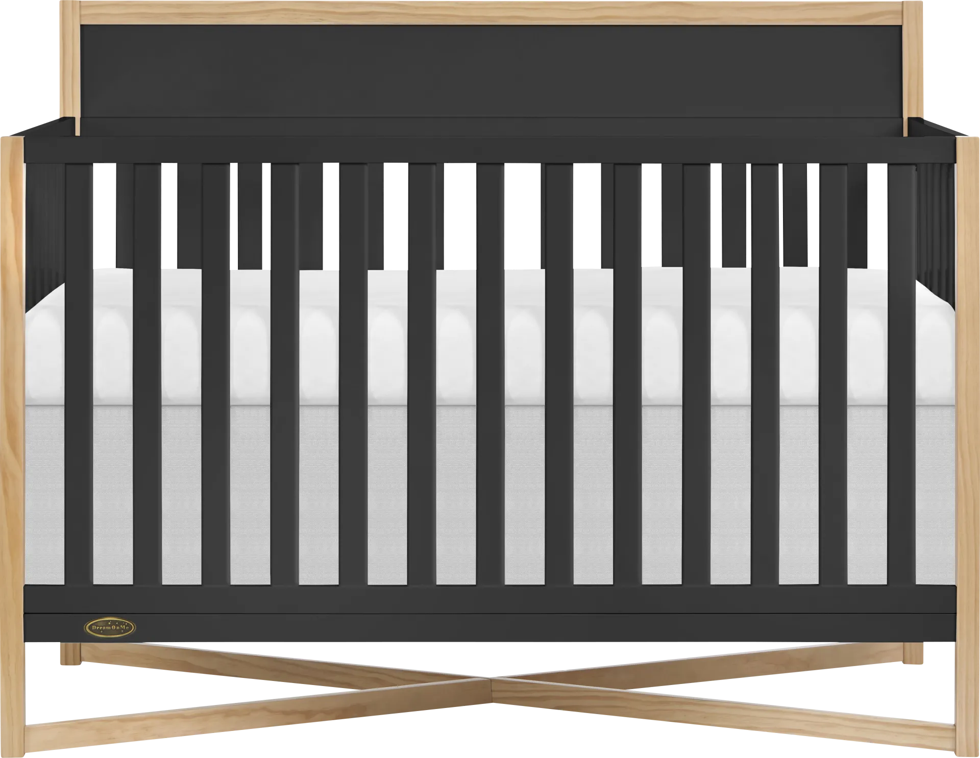 Kids Mosar Black Convertible Crib - Image 1