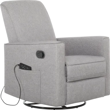 Nursery Daloair Light Gray Swivel Glider
