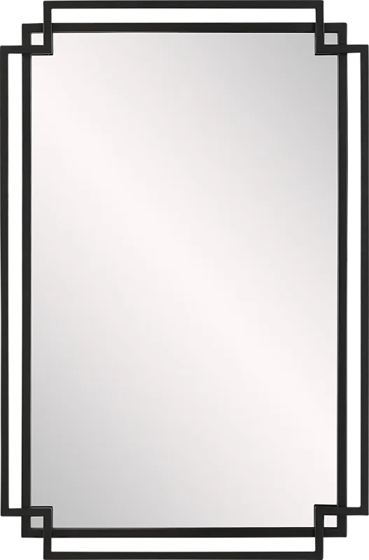 Soyeon Black Wall Mirror