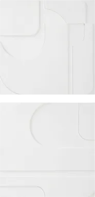 Pheelex White Wall Decor, Set of 2