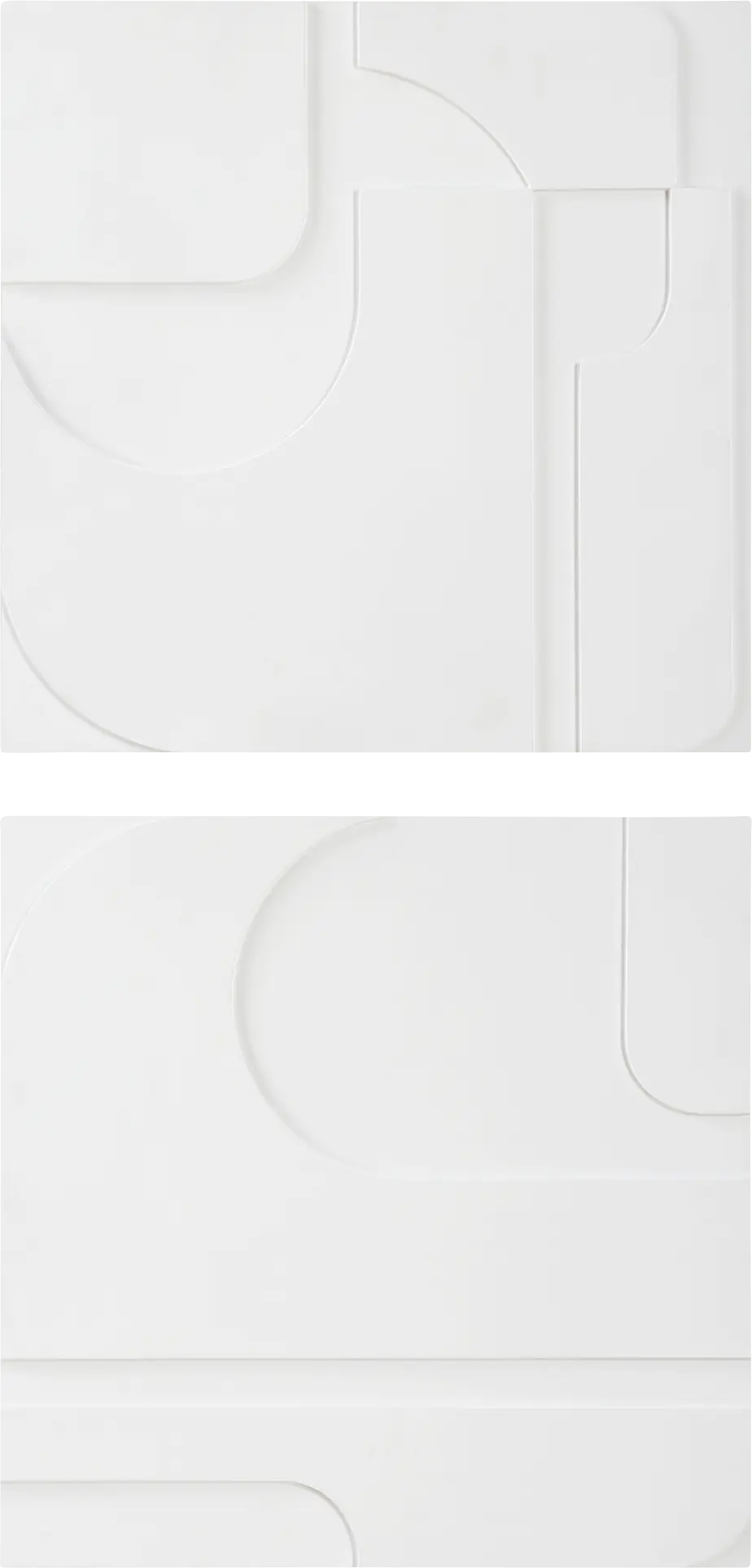 Pheelex White Wall Decor, Set of 2