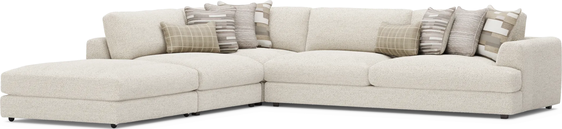 Montecito White 4 Pc Sectional - Image 1