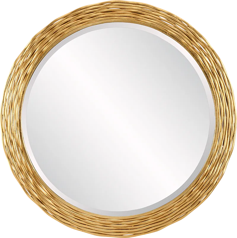 Yaishis Gold Wall Mirror