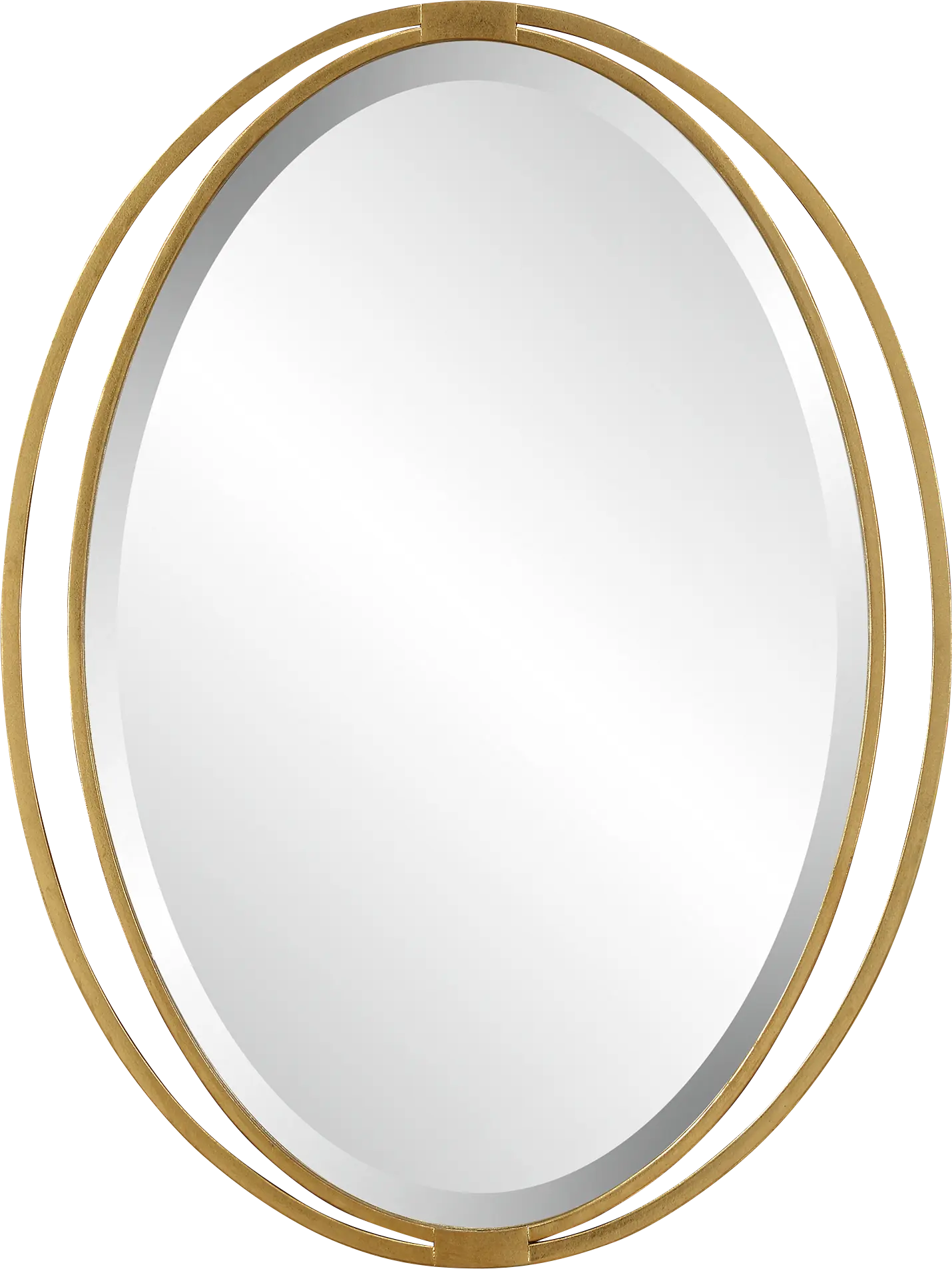 Gliakt Gold Oval Wall Mirror