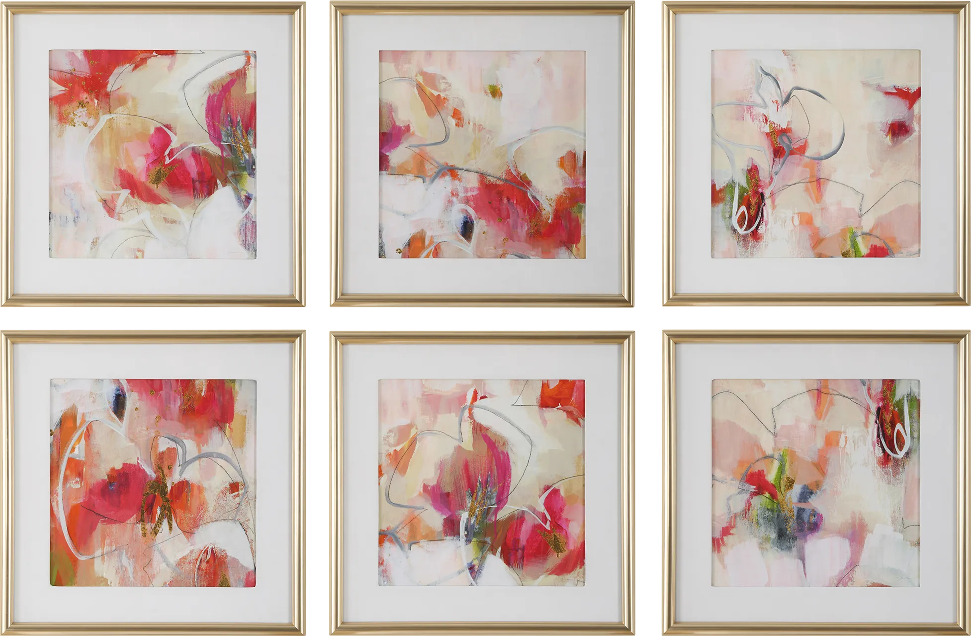 Gleys White Artwork, Set of 6 - Thumbnail - Image 1