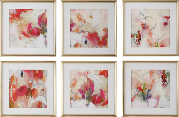 Gleys White Artwork, Set of 6