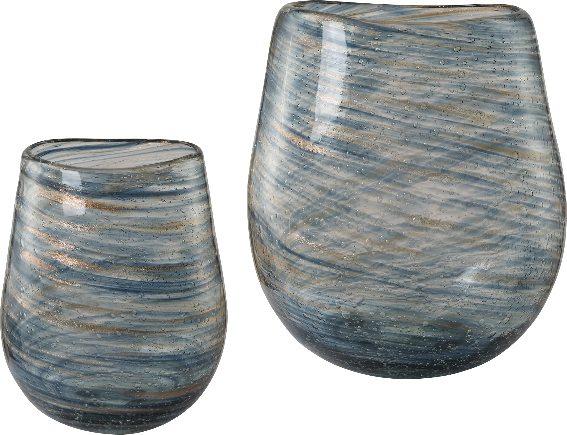 Nux Blue Vases, Set of 2