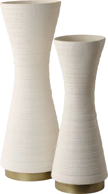Claaccu White Vase, Set of 2