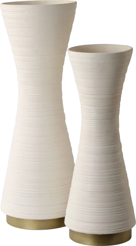 Claaccu White Vase, Set of 2