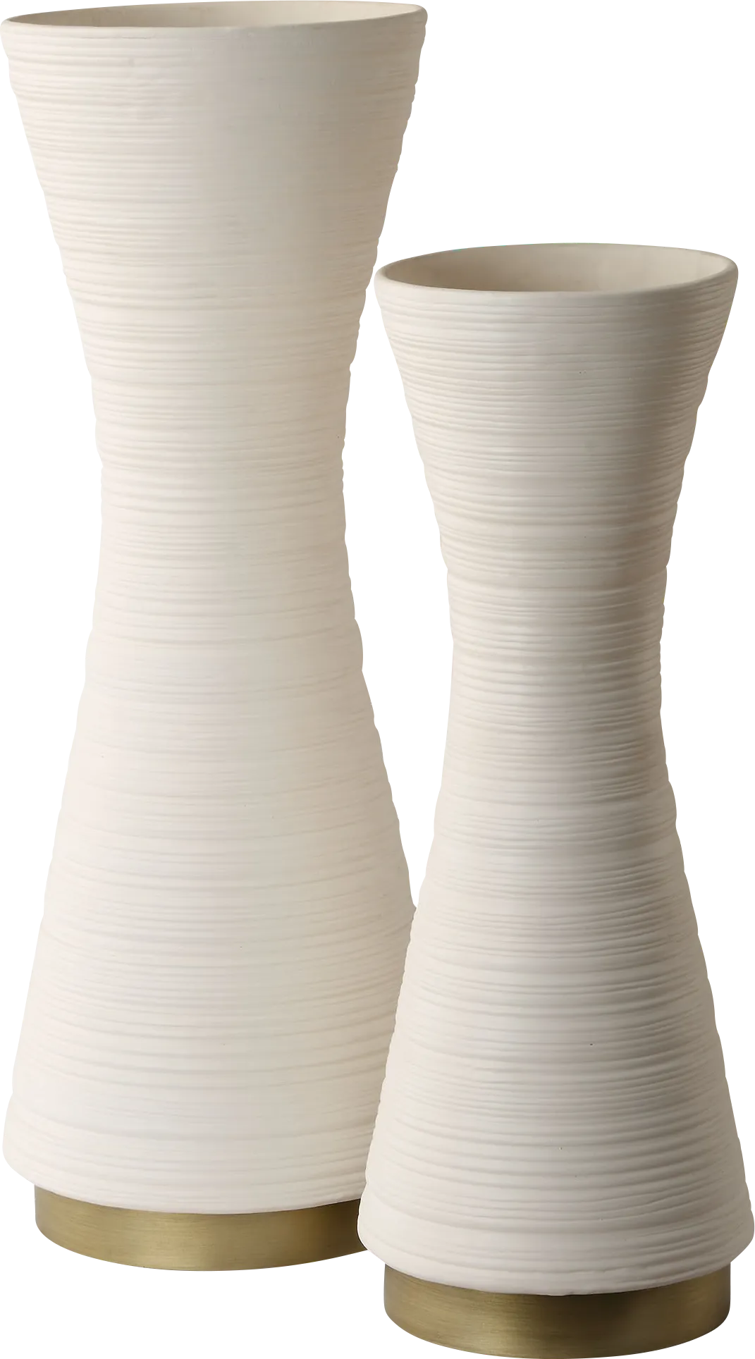 Claaccu White Vase, Set of 2 - Image 1