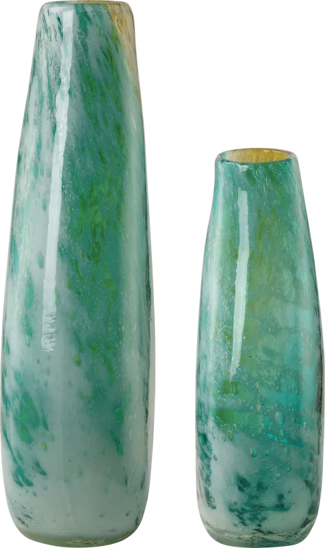 Prox Green Vase, Set of 2