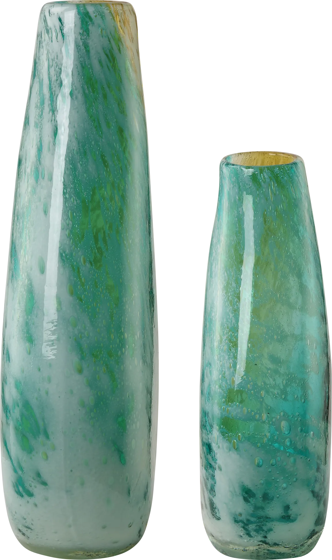 Prox Green Vase, Set of 2 - Image 1