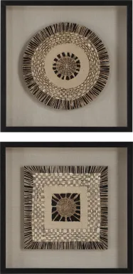 Paog Brown Shadow Box, Set of 2