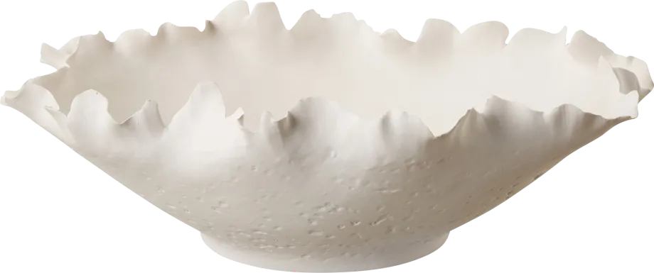 Streics Off White Short Bowl