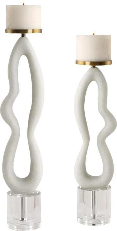 Libucs White Candleholder