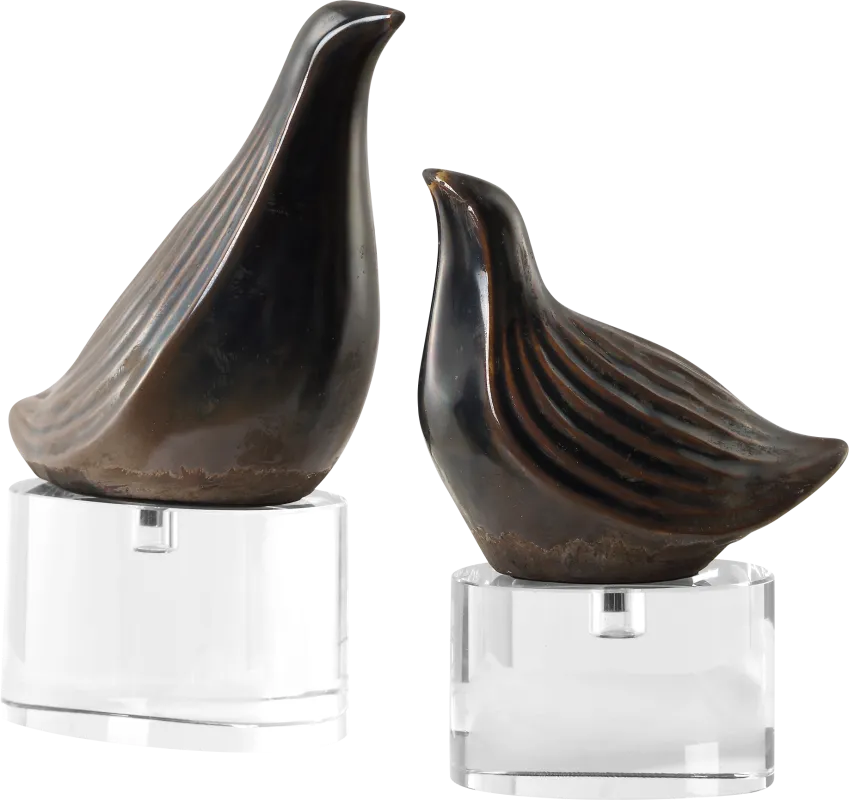 Ruers Gray Sculpture, Set of 2