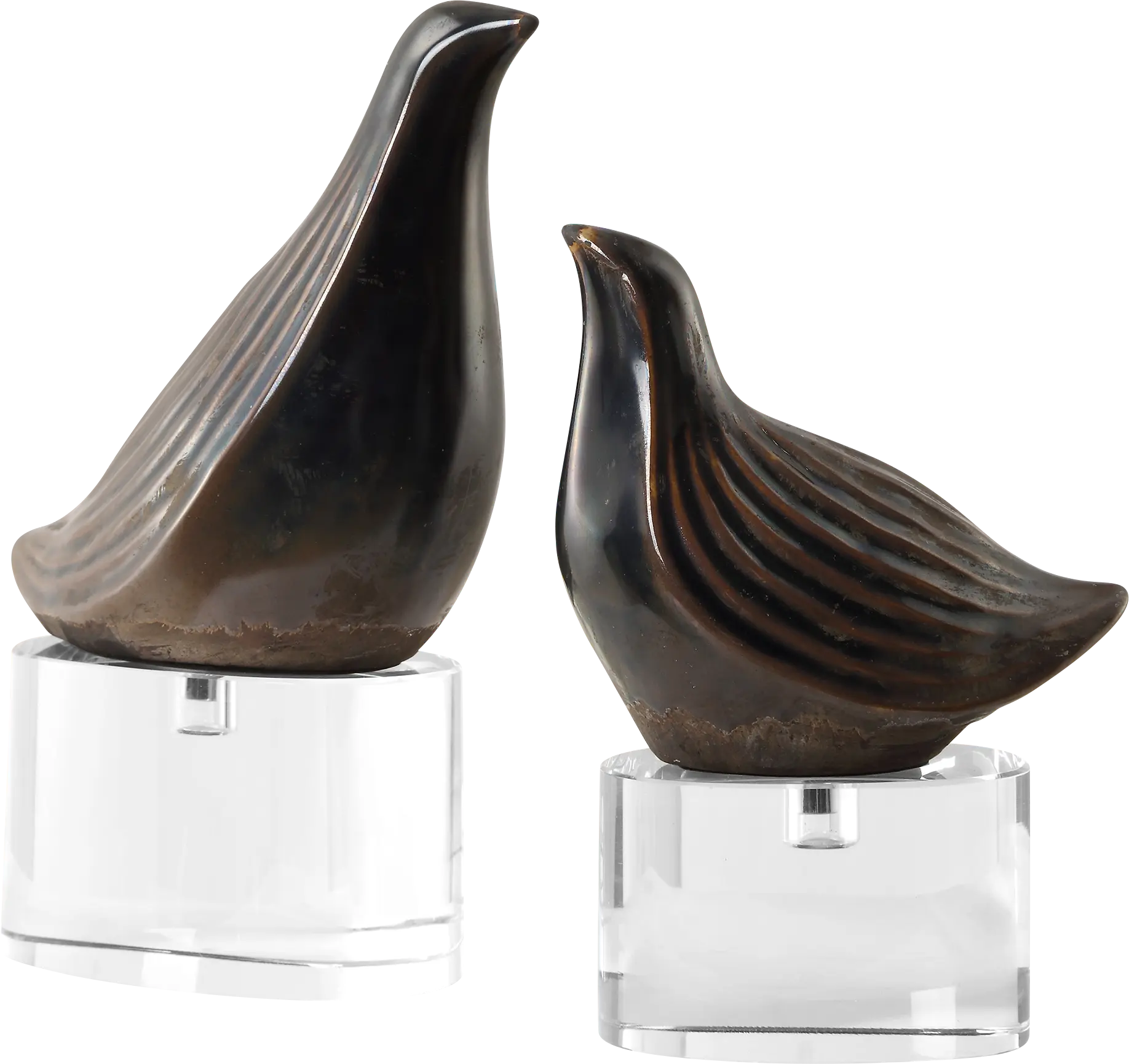 Ruers Gray Sculpture, Set of 2