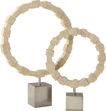 Ibreu Silver Sculpture, Set of 2