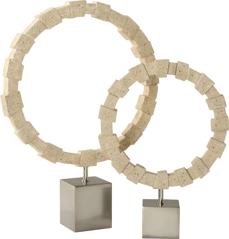 Ibreu Silver Sculpture, Set of 2