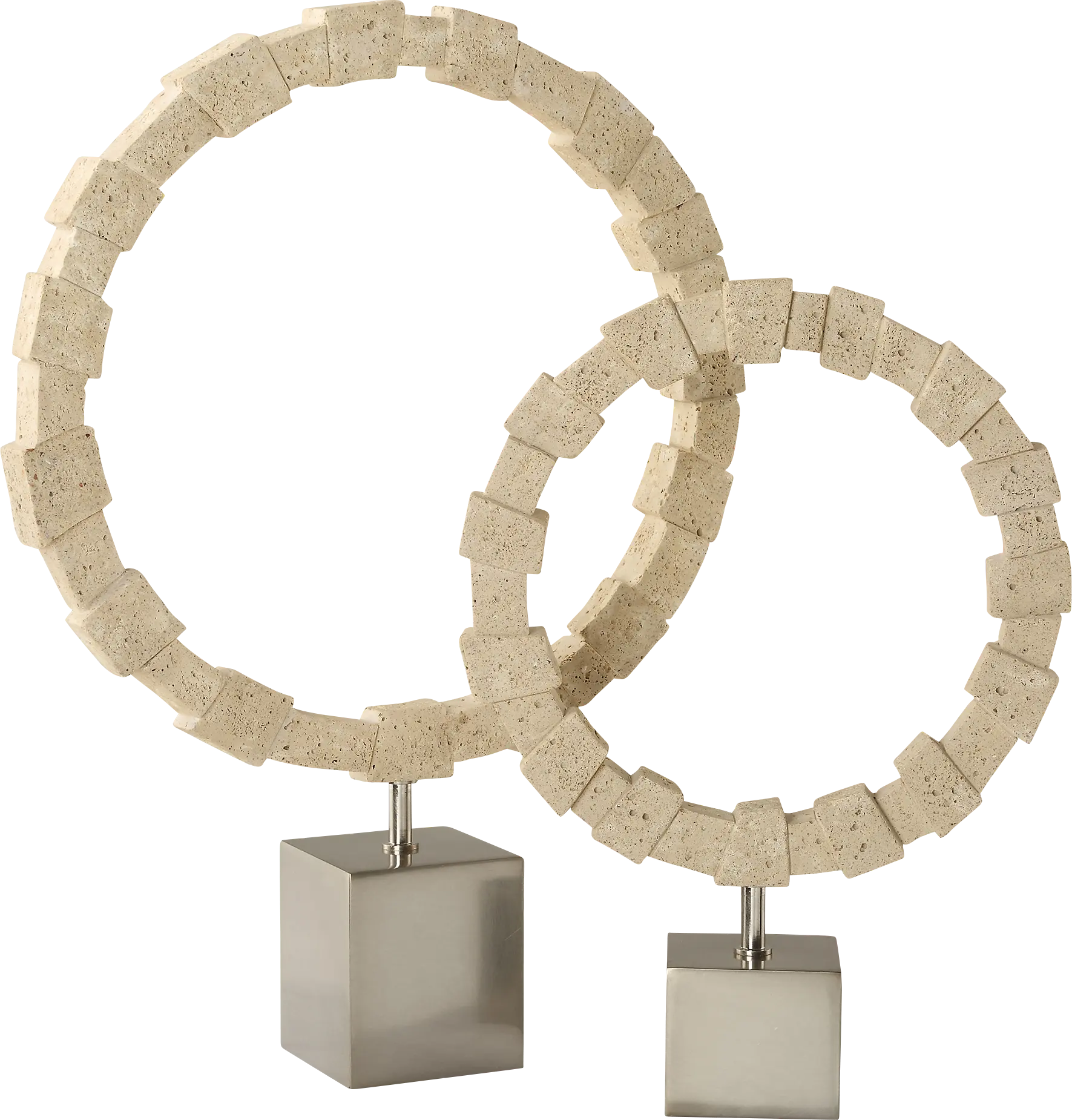 Ibreu Silver Sculpture, Set of 2
