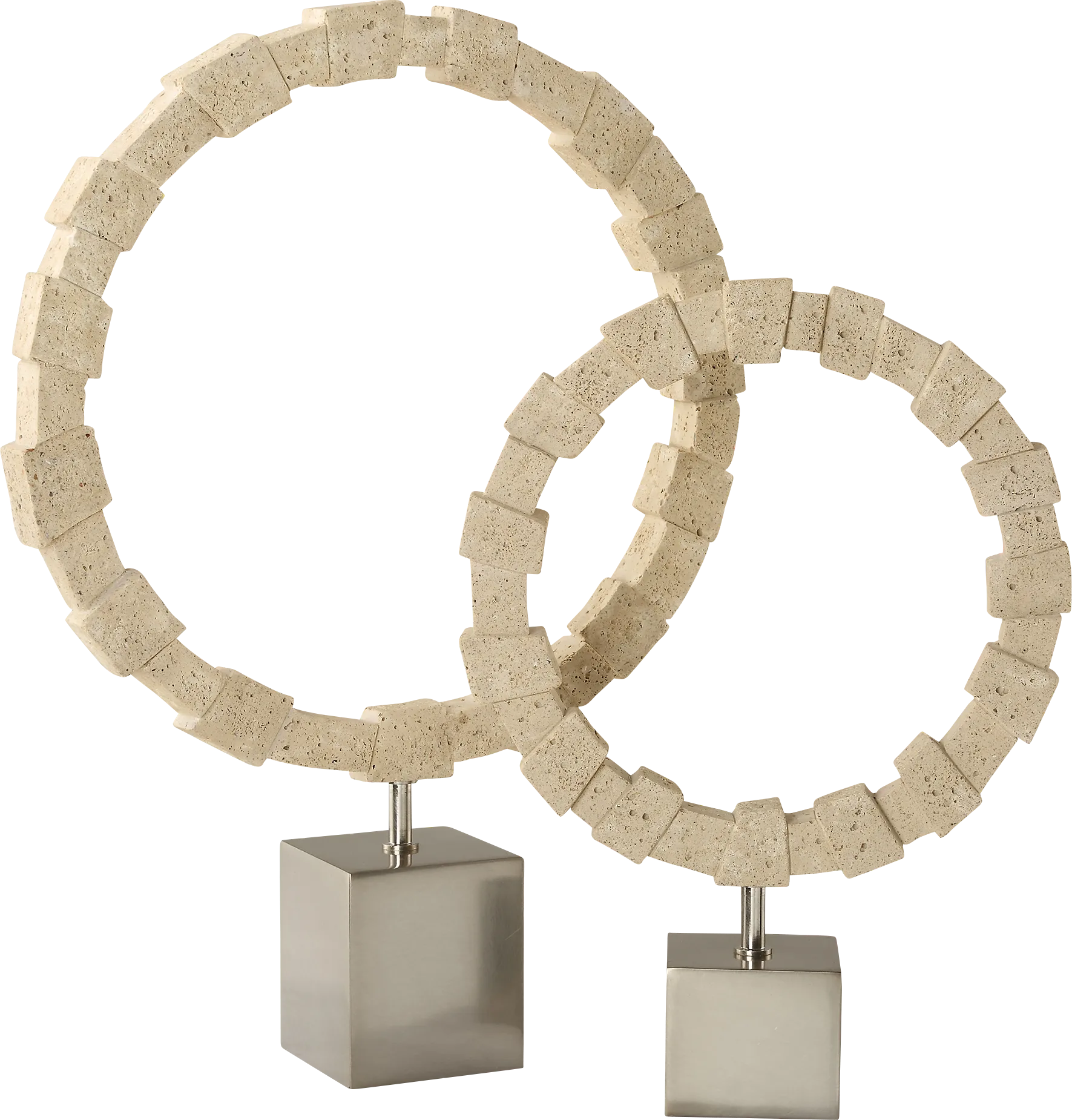 Ibreu Silver Sculpture, Set of 2 - Image 1