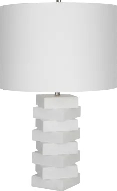 Logwood Hollow White Lamp