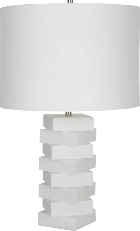Logwood Hollow White Lamp
