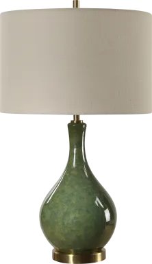 Sidonia Cay Green Lamp