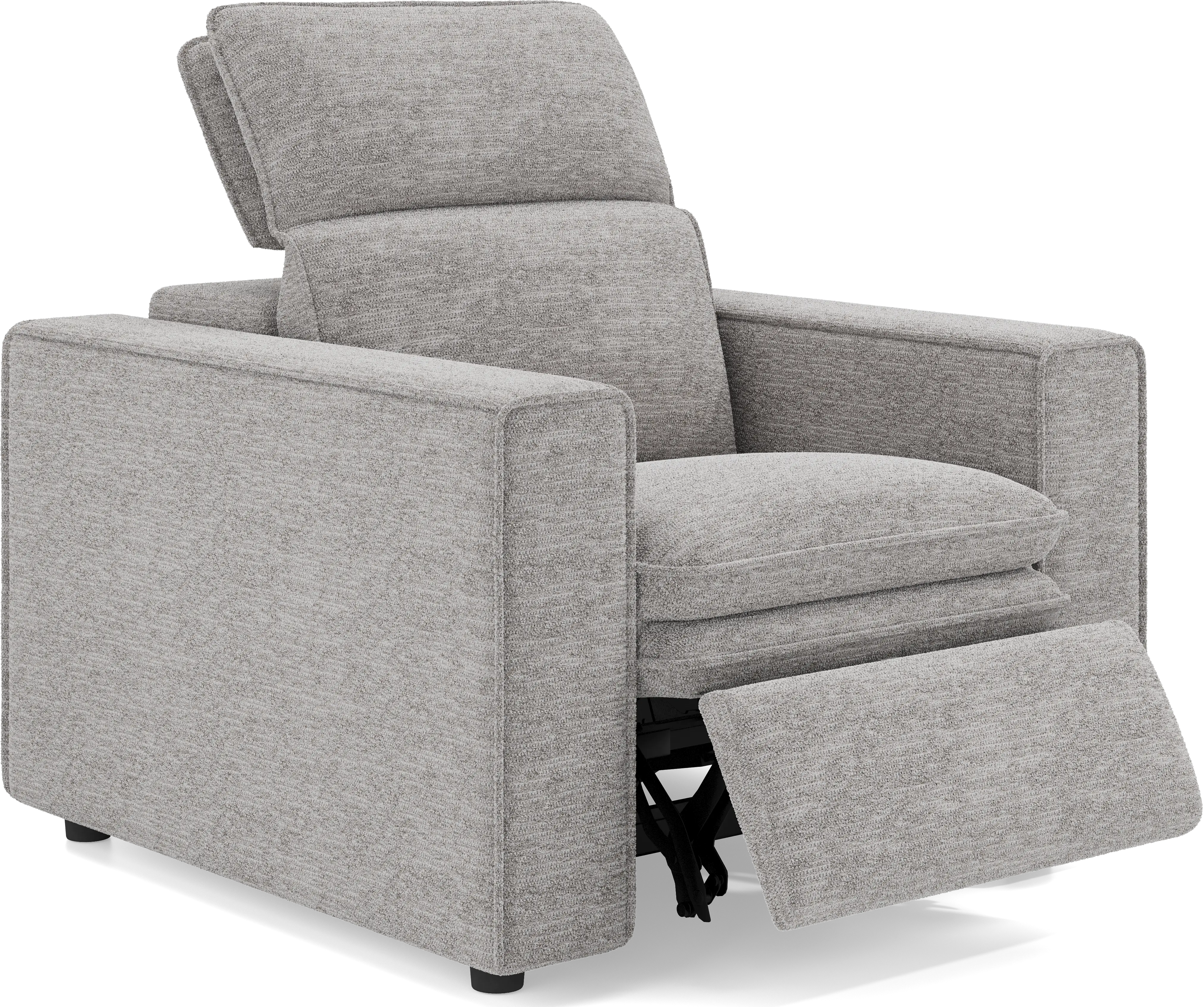 Salvator Street Gray Dual Power Recliner - Thumbnail - Image 1