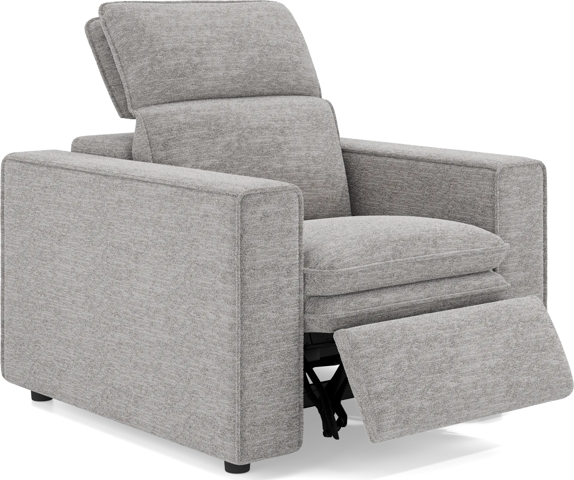 Salvator Street Gray Dual Power Recliner - Image 1