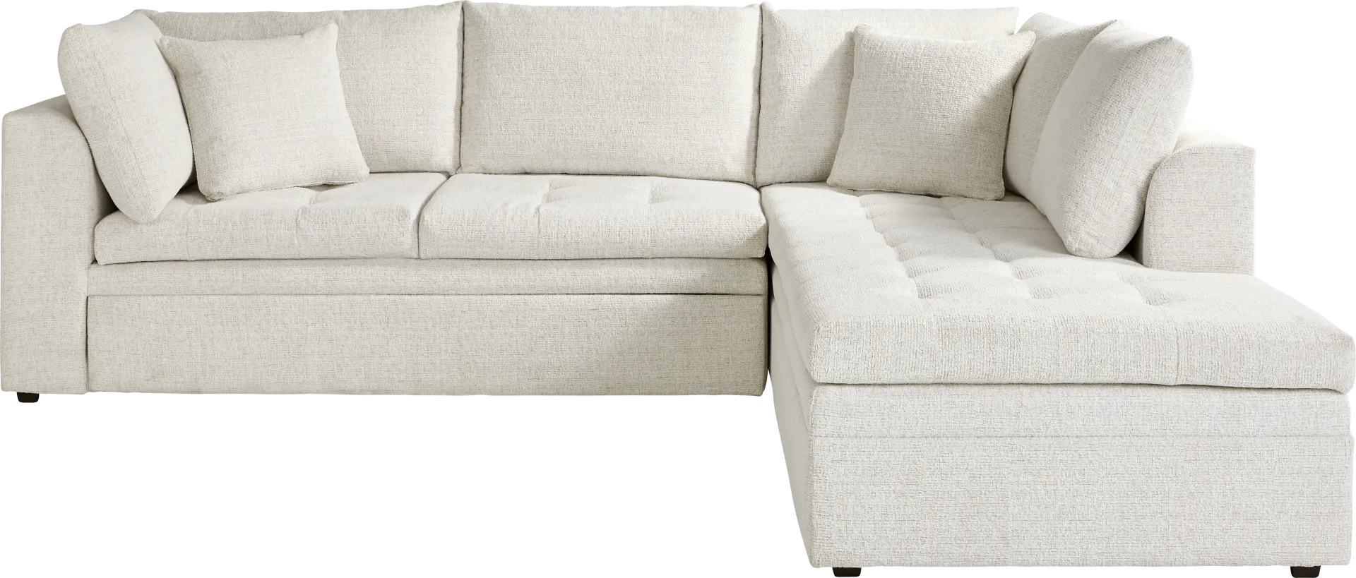 Sheridan Place Off-White 2 Pc Sleeper Sectional - Image 2