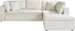 2 pc right arm sleeper sectional
