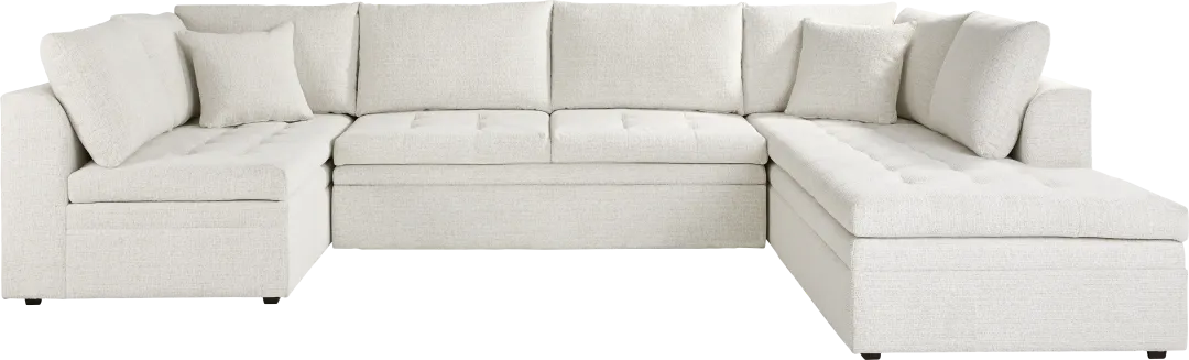 Sheridan Place Off-White 3 Pc Sleeper Sectional